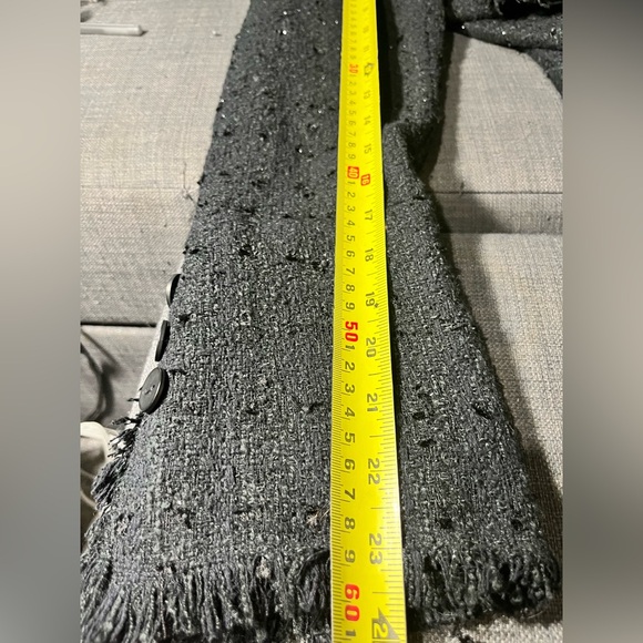 ANNE CARSON Silk Blend
Blazer L Black Plaid Raw Trim Floral Brooch Boho
Witchy - Picture 6 of 14